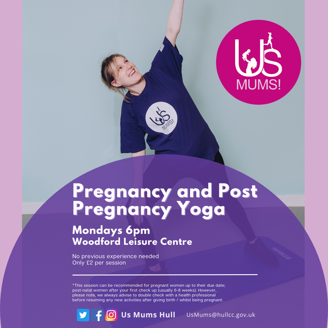 Pregnancy and post pregnancy yoga poster
