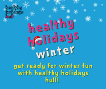 Healthy holidays winter logo