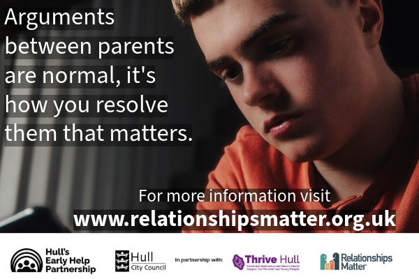 Arguments between parents are normal, it's how you resolve them that matters. Visit relationshipsmatter.org.uk