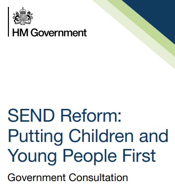 Picture of the government consultation on SEND reform.