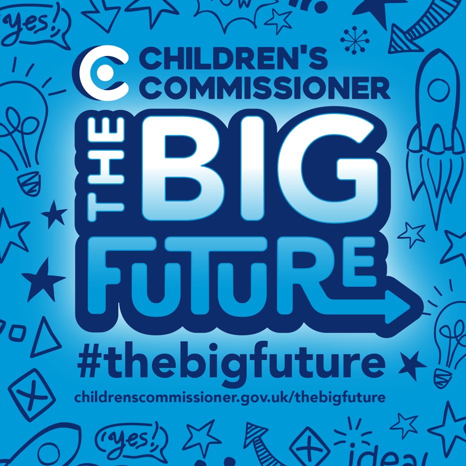 Poster showing link for survey for the big future